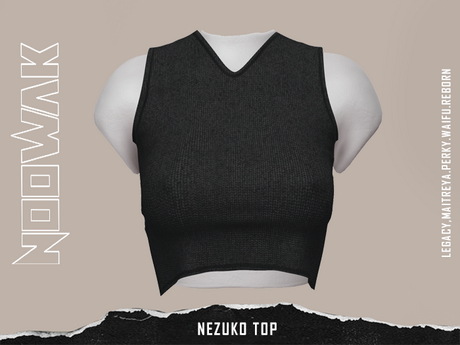 Second Life Marketplace - [ NOOWAK ] Nezuko Top - Black